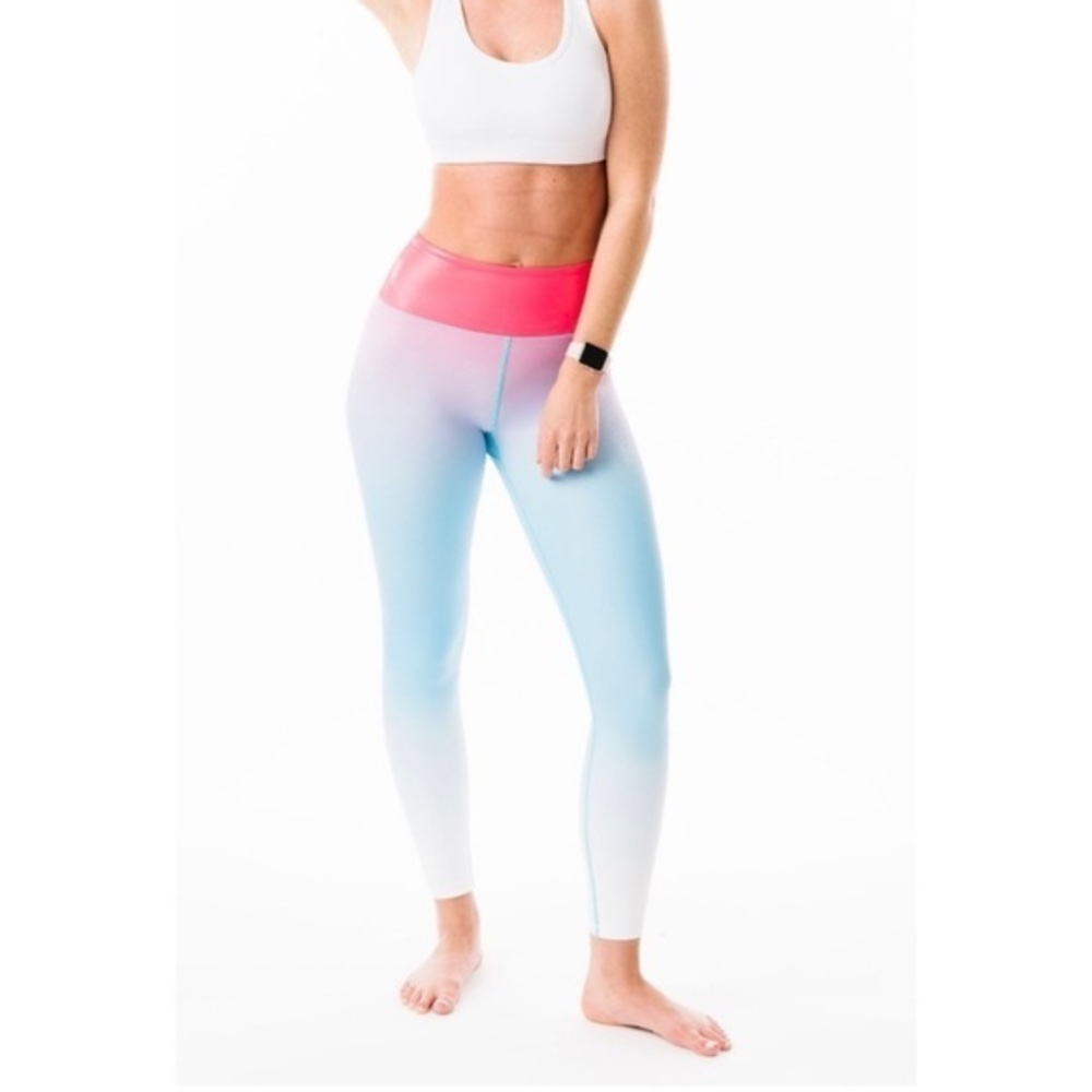 ZYIA‎ Active Firecracker Light N Tight Ombre Leggings 8-10